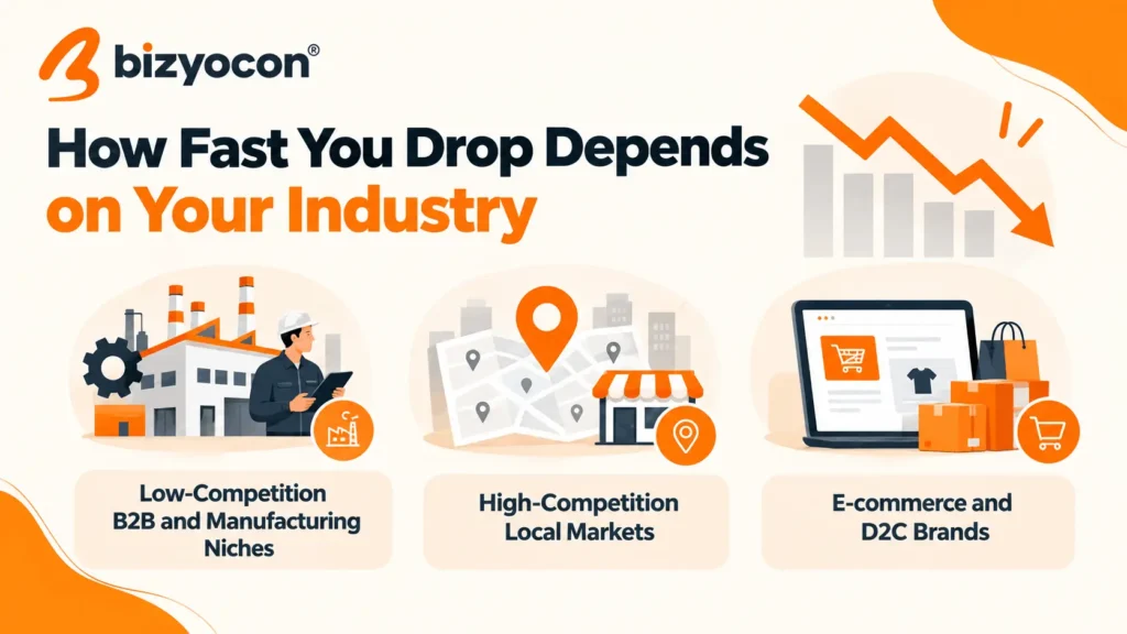 How Fast You Drop Depends on Your Industry